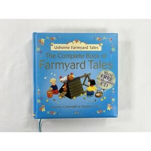 New Complete Book of Farmyard Tales by Heather Amery Hardcover Book w/CD Usborne